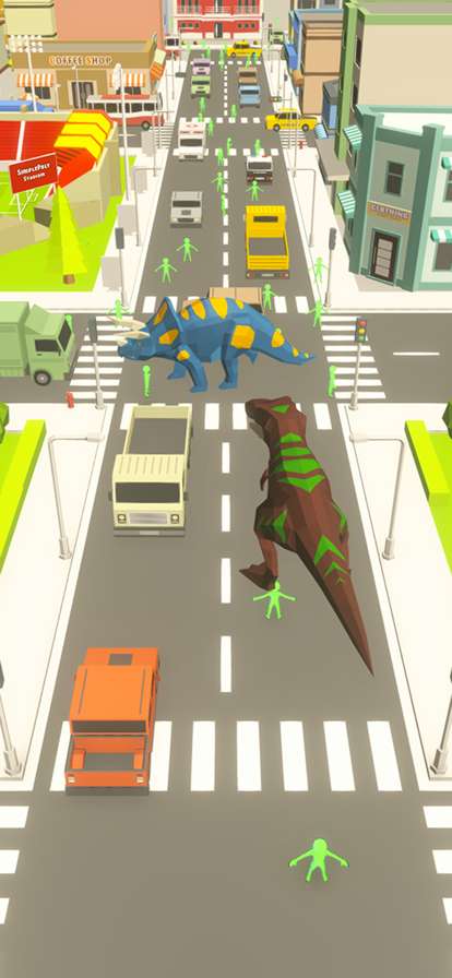 Dinosaur Rampage Dino Gamesios版2