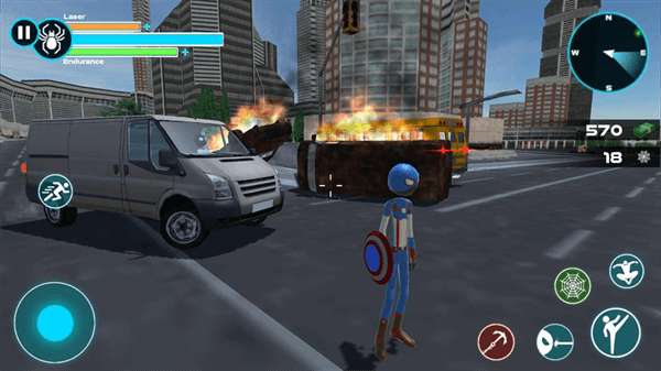 蜘蛛火柴人绳索英雄1