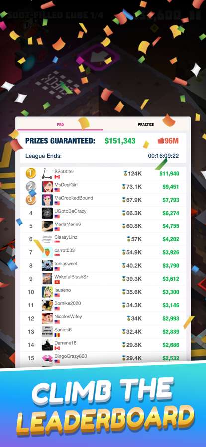 Cubie Dash Tournamentios版4