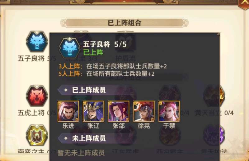 少年三国志零,编组