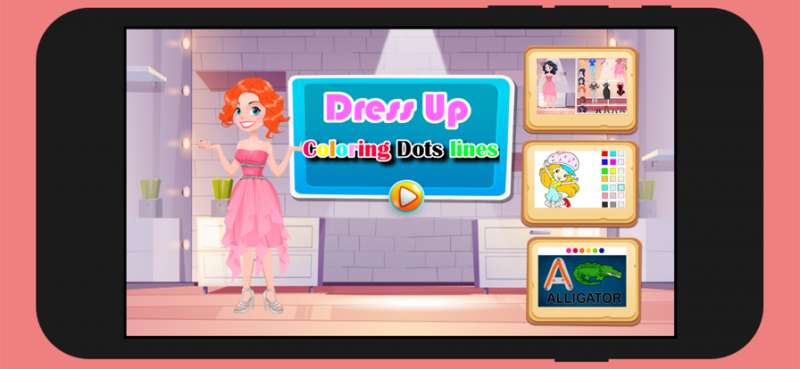 Dress Up Coloring Dots linesios版2