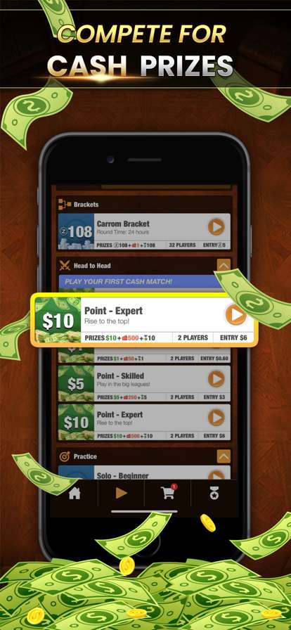 Carrom Cash: Real Money Paydayios版1