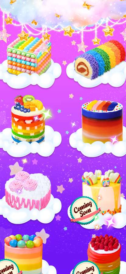 Pop It Rainbow Cake DIY Gameios版1