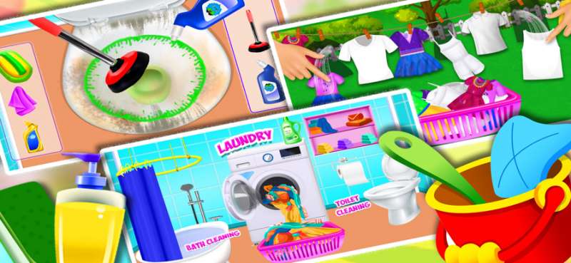 可爱的女婴房子清理ios版6