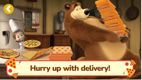 玛莎与熊披萨店1