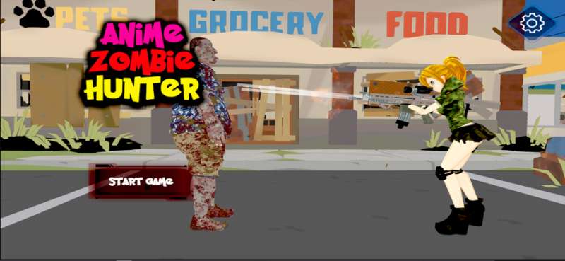 Anime Zombie Hunter Simulatorios版1