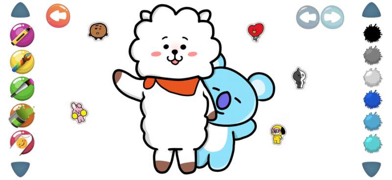 BT21 Coloring Book Artios版0