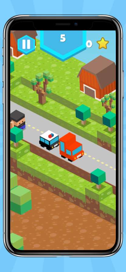 Crossy Blocky: Cross The Roadios版4