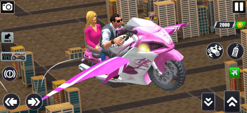 Flying Bike: Taxi Simulatorios版1