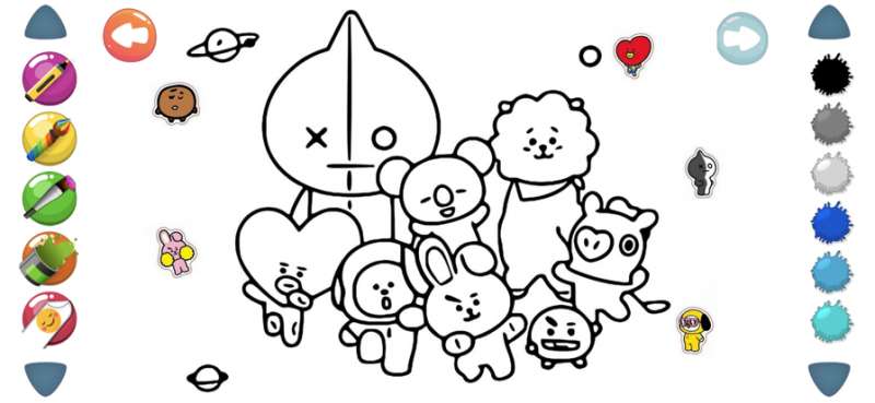 BT21 Coloring Book Artios版1