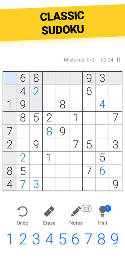 Sudoku puzzle game *ios版0