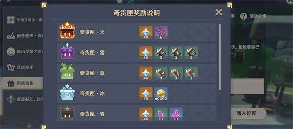 原神3.2百货奇货匣子怎么开启 原神百货奇货匣子获取攻略