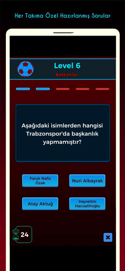 4 Büyükler: Futbol Bilgi Oyunuios版4