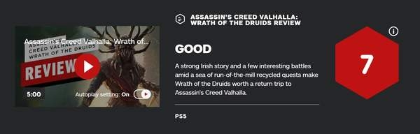 《刺客：英灵殿》新DLC获IGN 7分 浓厚的爱尔兰剧情