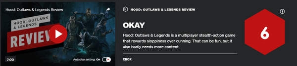 《绿林侠盗：亡命之徒与传奇》IGN 6分 内容枯燥单一