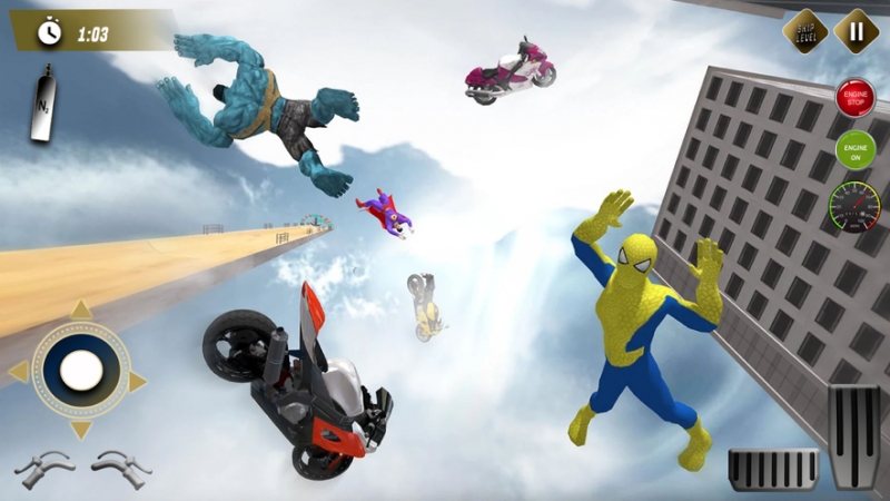 蜘蛛英雄摩托特技ios版0