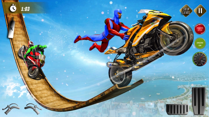 蜘蛛英雄摩托特技ios版4