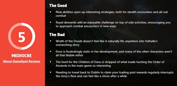 《AC英灵殿》DLC德鲁伊之怒GS 5分 与主线格格不入