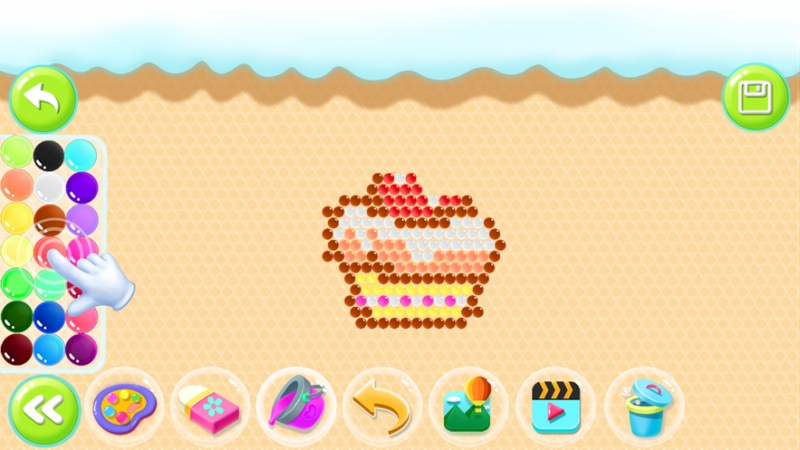 益智拼珠子画板ios版0