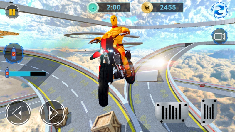 超级英雄蜘蛛特技自行车 2ios版0