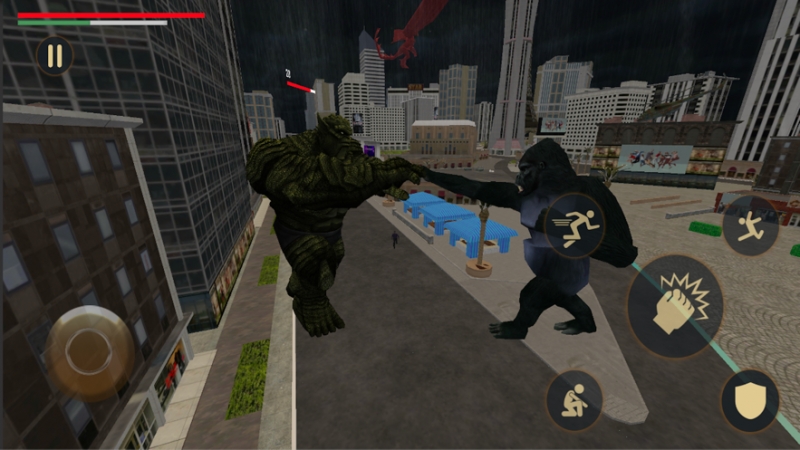 Kaiju Rush:大猩猩对哥斯拉ios版0