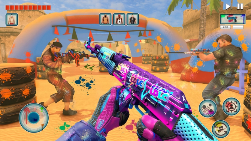 彩弹战斗射击土地ios版4