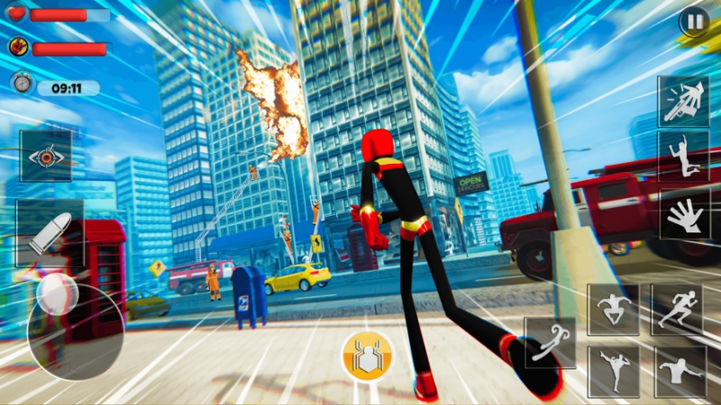 火柴人蜘蛛绳索英雄3Dios版0