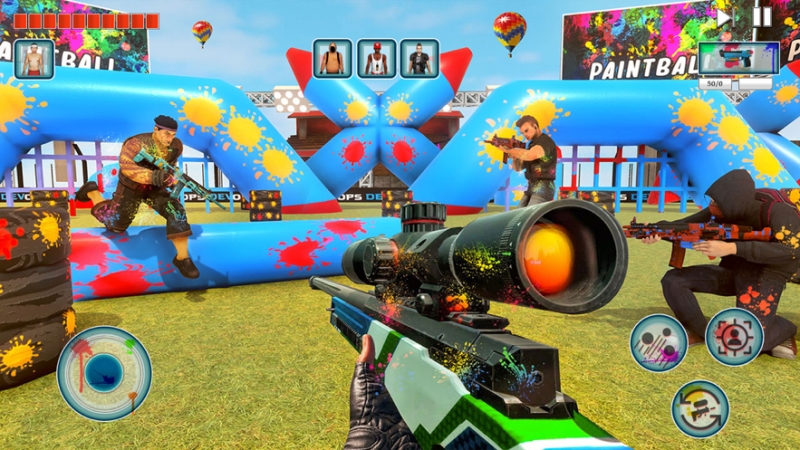 彩弹战斗射击土地ios版0