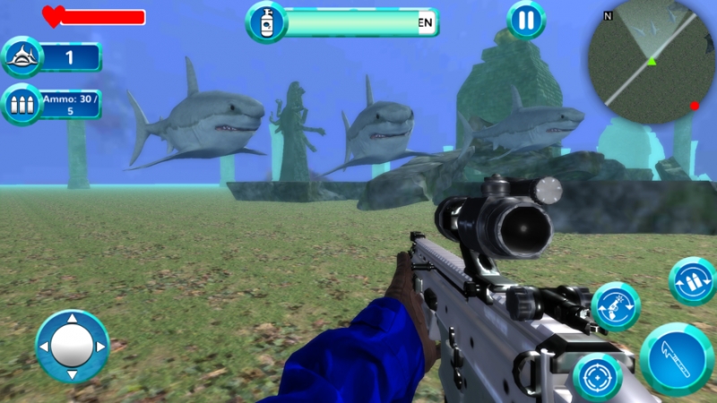 Underwater Shark Shooting Gameios版0