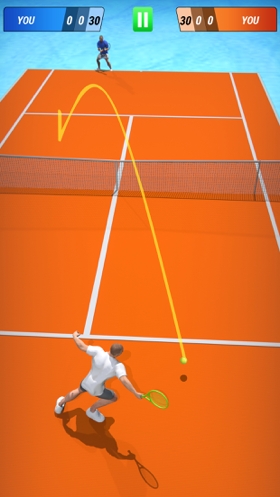 网球游戏:打开匹配3Dios版1