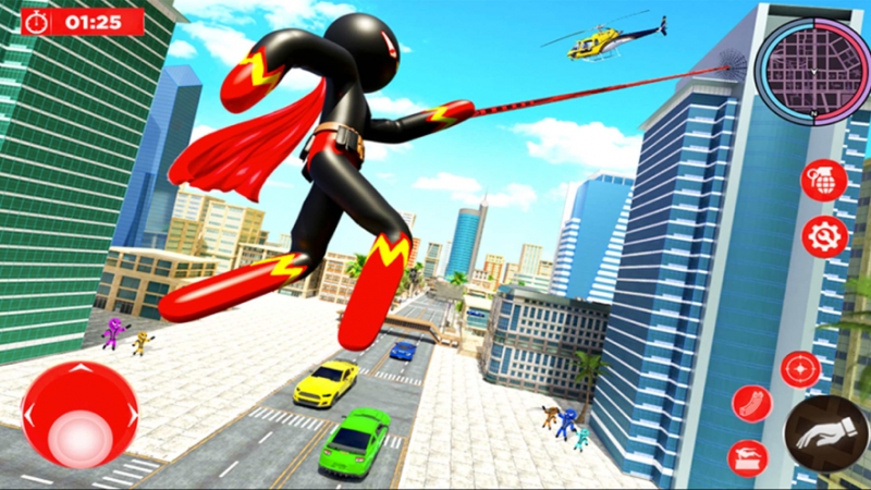 火柴人绳索英雄ios版0