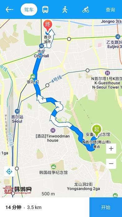 韩游网地图中文版2