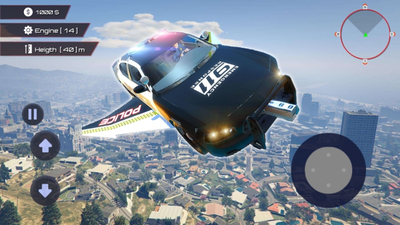 飞行城市警车追逐ios版0