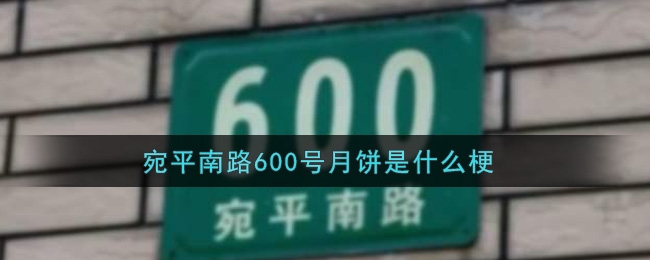 宛平南路600号月饼是什么梗