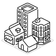 简笔画风合并大楼手游