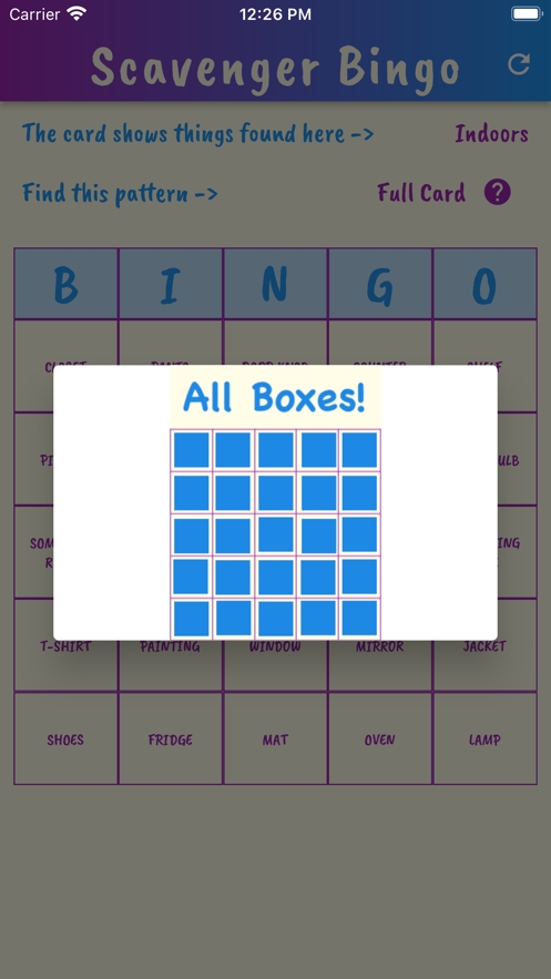 Scavenger Hunt Bingoios版7