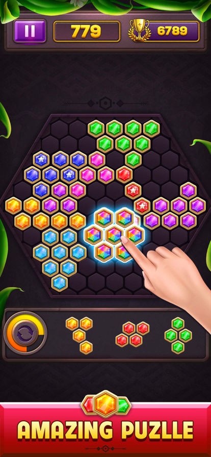 Hexa Block Puzzle Star Gemios版3