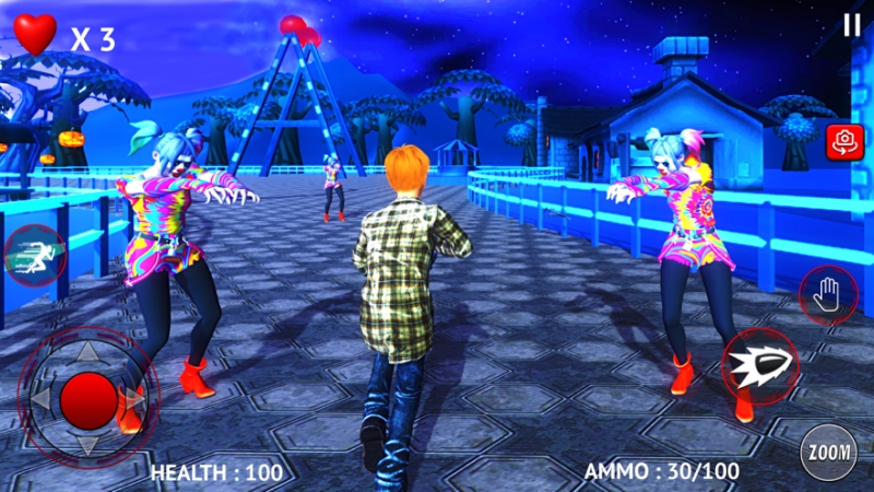 可怕的扎染小丑女孩游戏ios版2