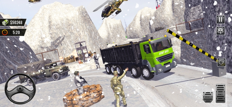US Army Cargo Truck Driver 3Dios版3
