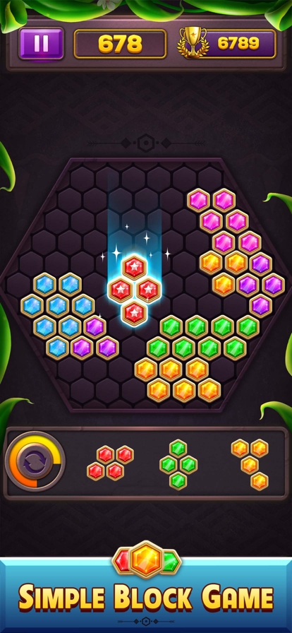 Hexa Block Puzzle Star Gemios版0
