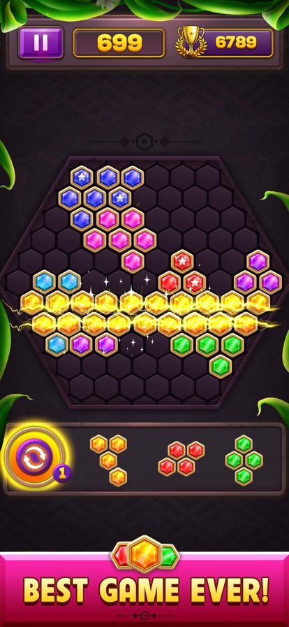 Hexa Block Puzzle Star Gemios版2