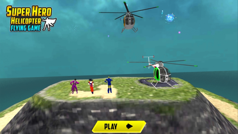 Flying Superhero Helicopter 3Dios版0