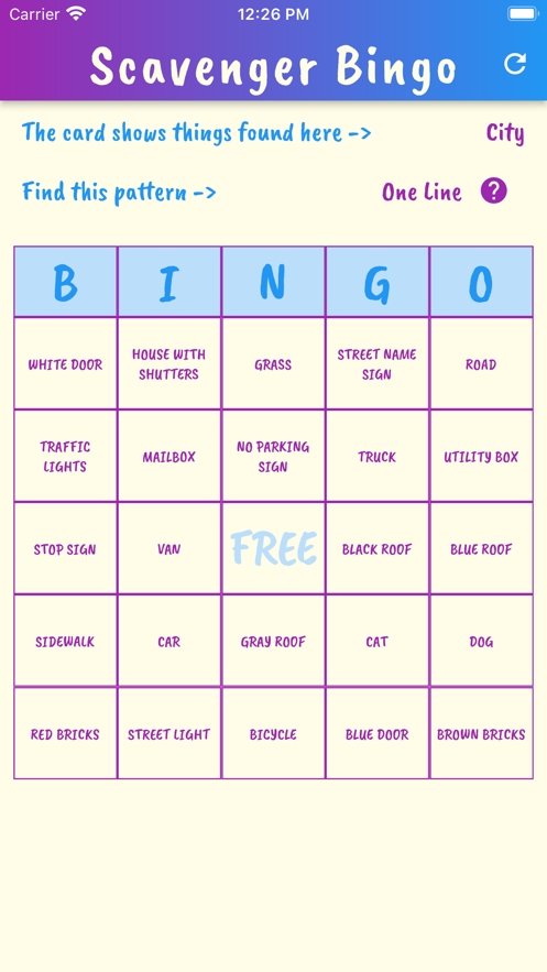 Scavenger Hunt Bingoios版3