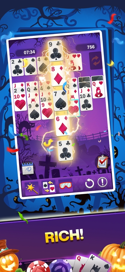 Freecell Solitaire:Halloweenios版3