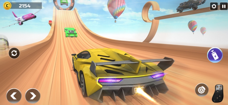 Mega Ramp Stunt Car Games 2021ios版4