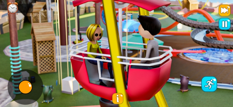 水滑道上坡公园3D模拟人生ios版1