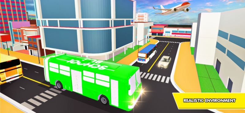 3D City School Bus Simulatorios版3