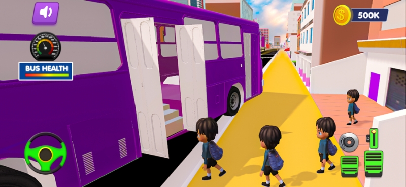 3D City School Bus Simulatorios版5