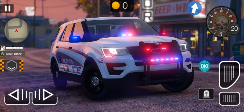 疯狂的警察司机ios版0