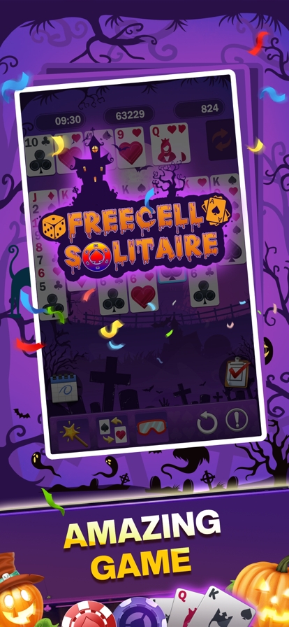 Freecell Solitaire:Halloweenios版4